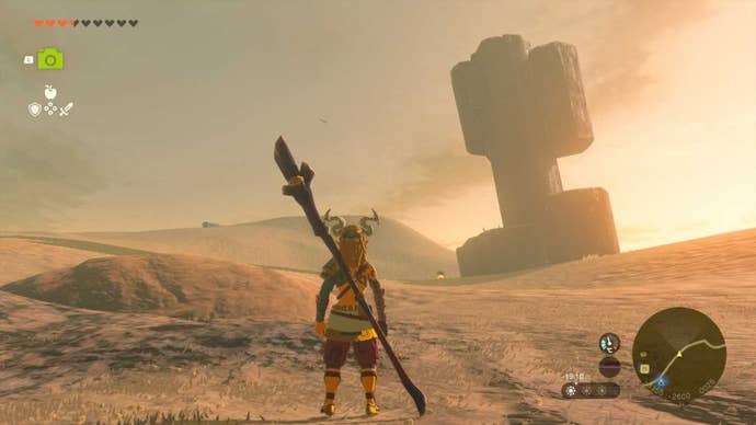 zelda totk lost in the dunes ponthos sinkhole marker