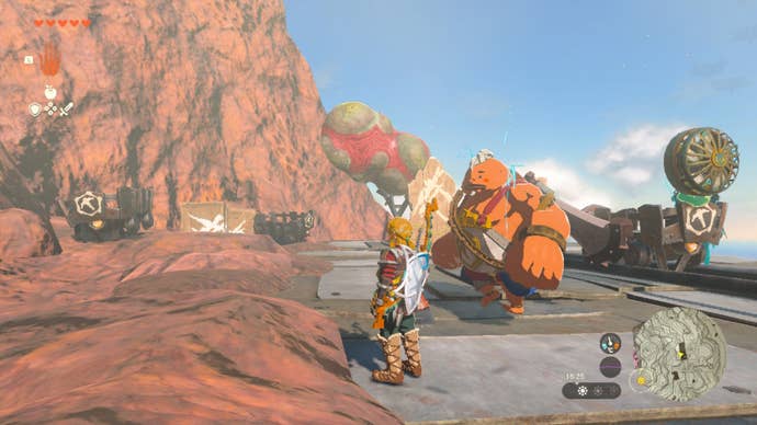 zelda totk marbled rock toast blocking track death mountain