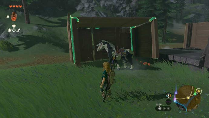 zelda totk marie’s horse house and apple pile