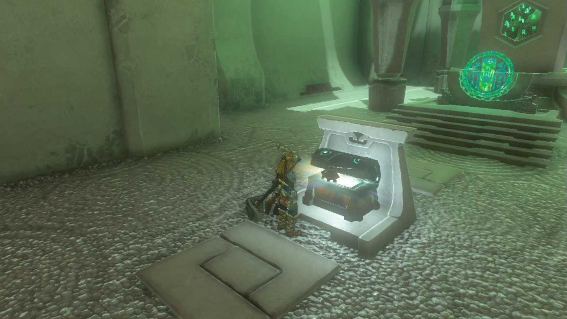 zelda totk mayachideg shrine link opening chest before light of blessing