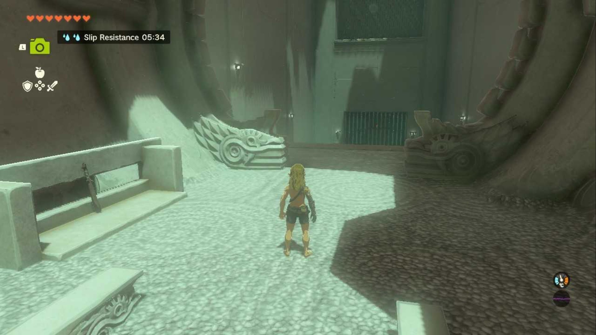 zelda totk mayachideg shrine stick near entrance dragon heads