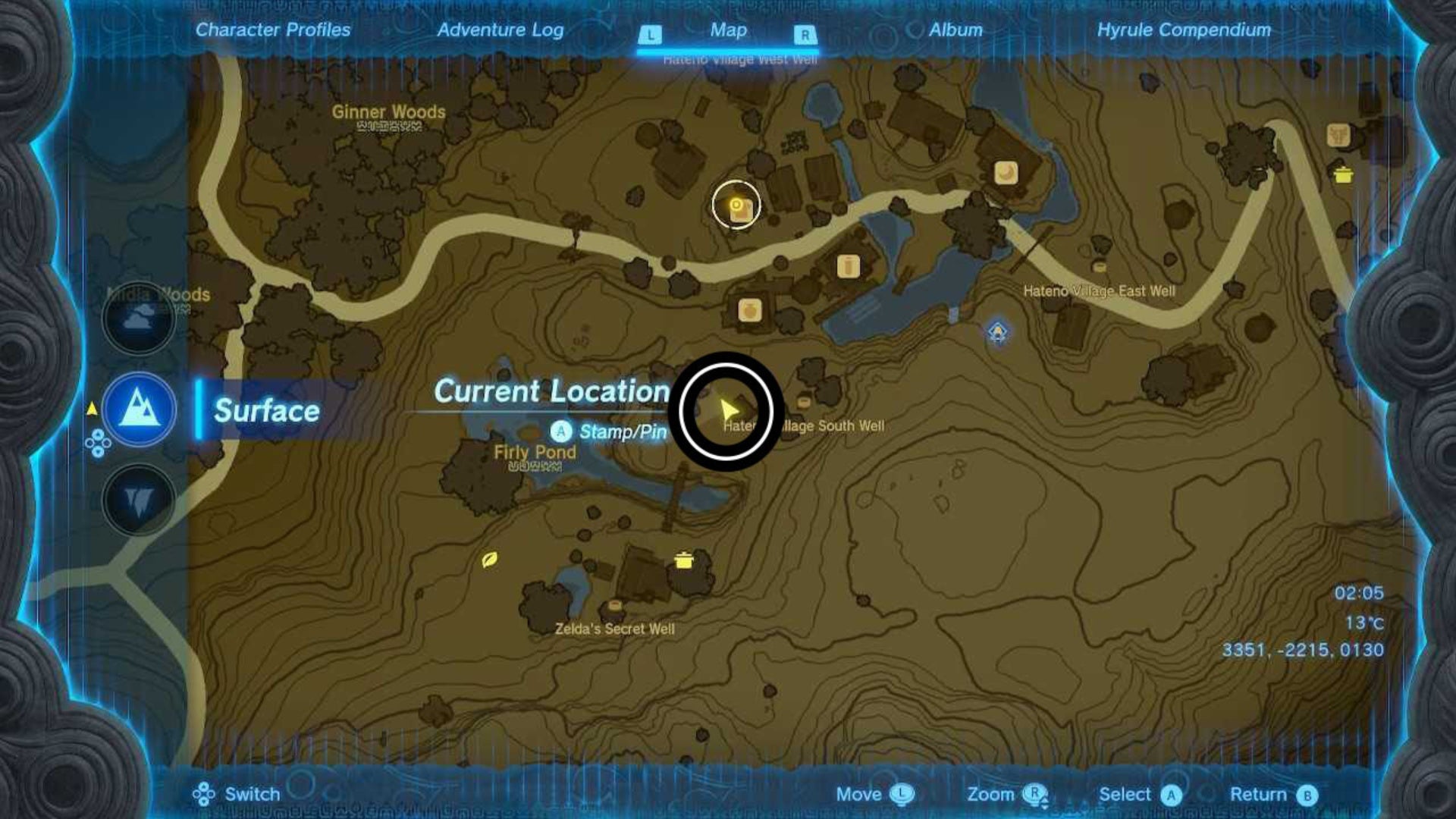 zelda totk medda house map location hateno village