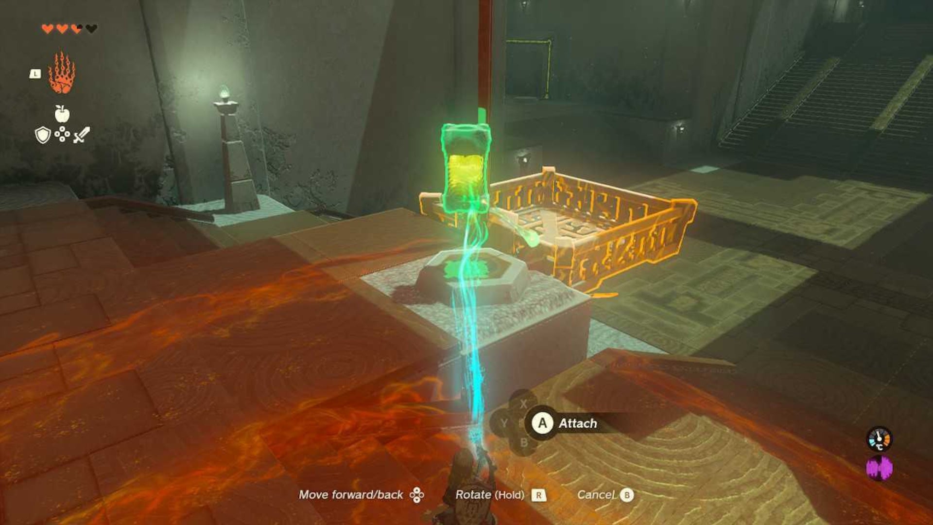 zelda totk mogawak shrine elevator charge panel