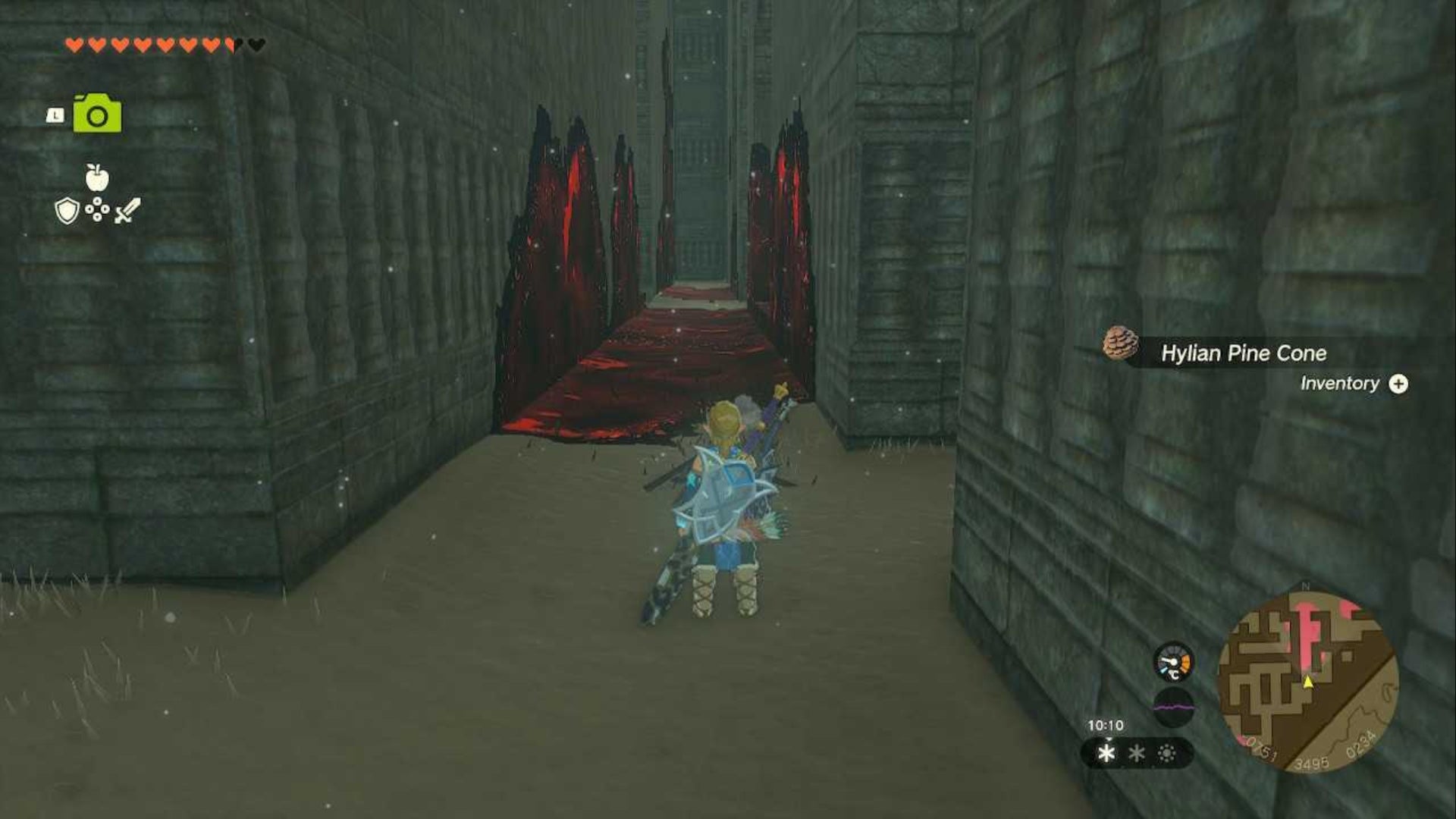zelda totk north lomei labyrinth gloom corridor