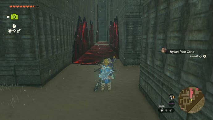 zelda totk north lomei labyrinth gloom corridor