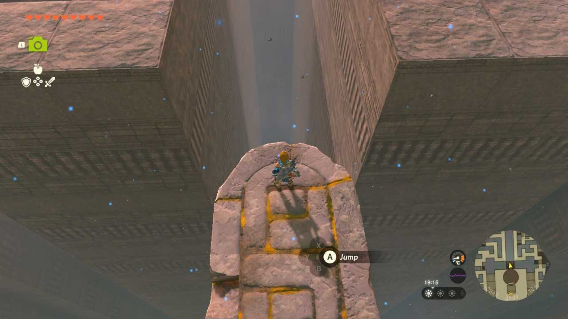 zelda totk north lomei sky labyrinth diving board to depths