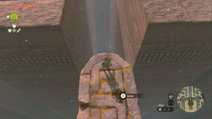 zelda totk north lomei sky labyrinth diving board to depths
