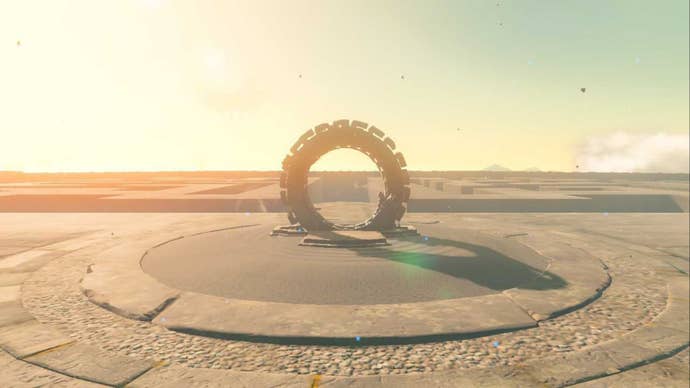 zelda totk north lomei sky labyrinth roof zonai gate