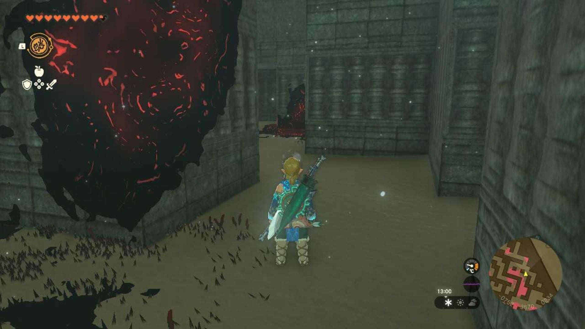 zelda totk north lomei surface labyrinth end of corridor