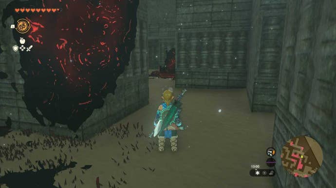 zelda totk north lomei surface labyrinth end of corridor