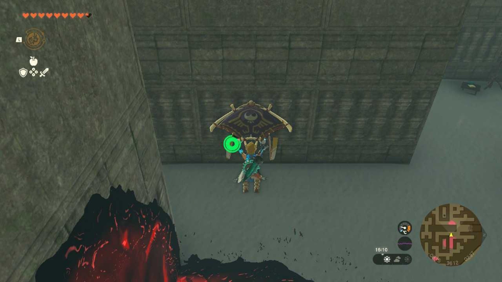 zelda totk north lomei surface labyrinth gliding over gloom