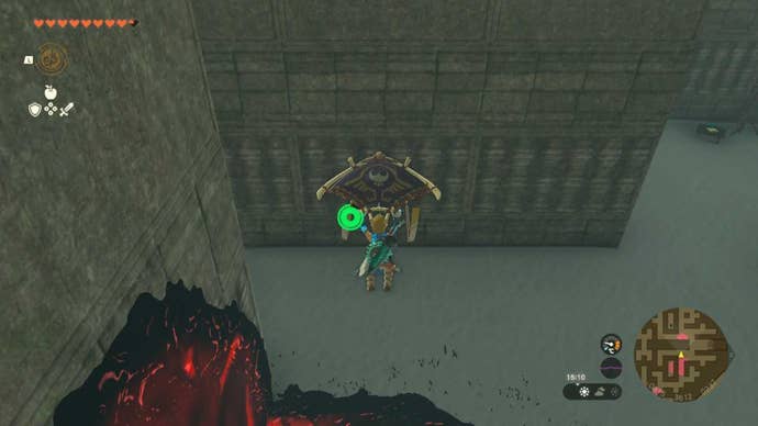 zelda totk north lomei surface labyrinth gliding over gloom