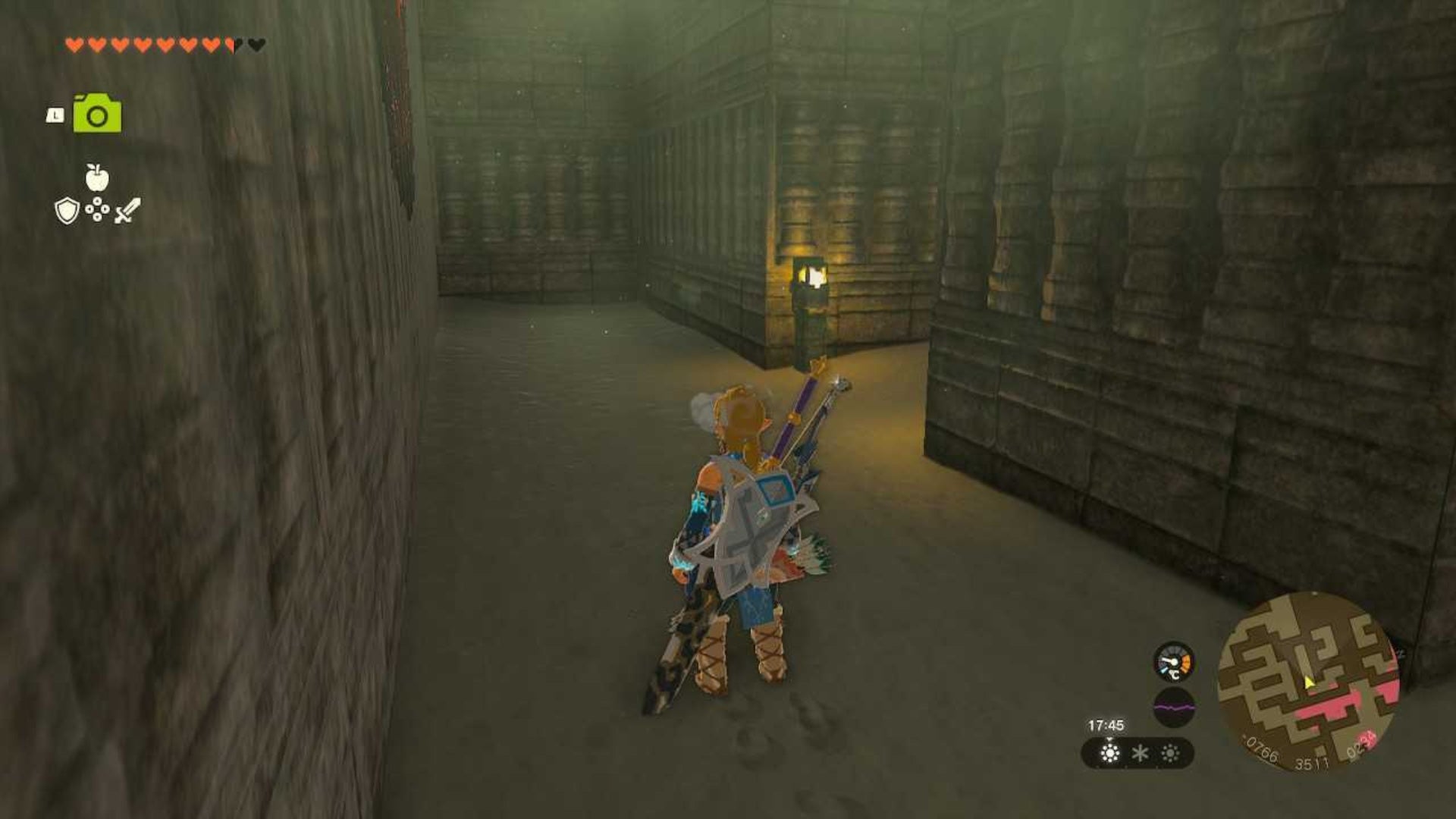 zelda totk north lomei surface labyrinth ladder lamp