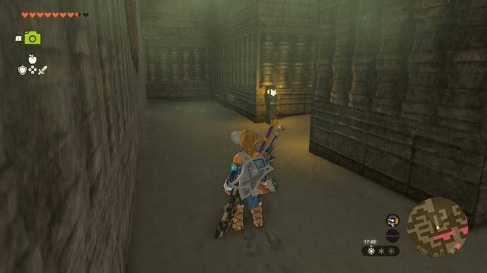 zelda totk north lomei surface labyrinth ladder lamp