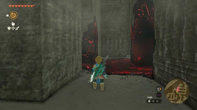 zelda totk north lomei surface labyrinth large gloom patch