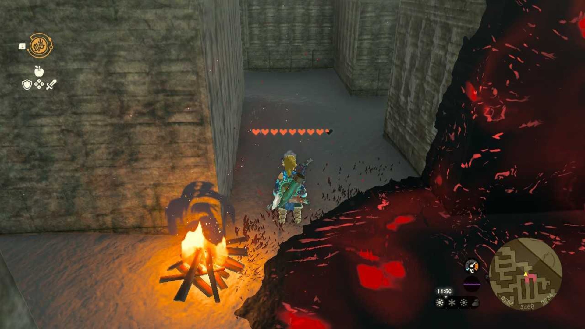 zelda totk north lomei surface labyrinth sneaking past large gloom patch