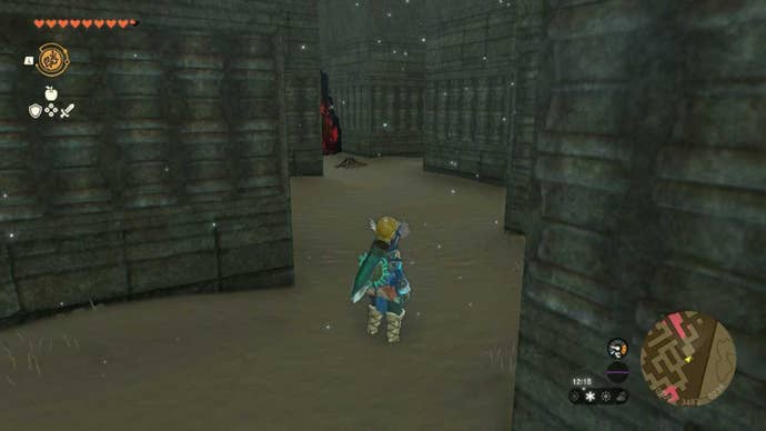 zelda totk north lomei surface shrine gloom patch and fire two