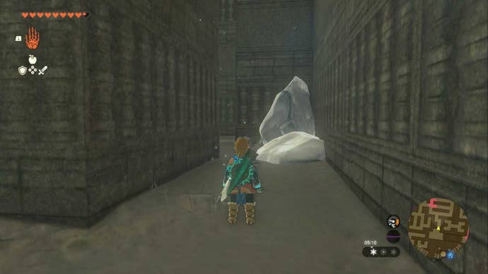 zelda totk north lomei surface shrine ice blocking path
