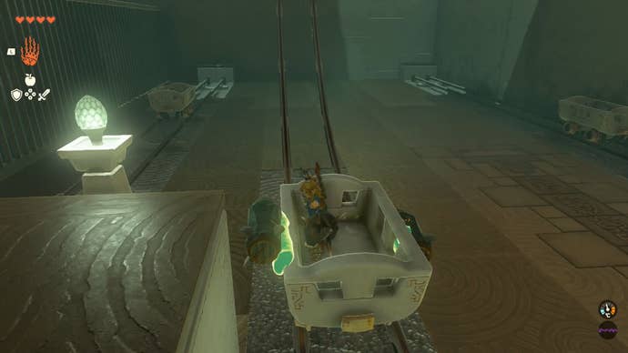 zelda totk oromuwak shrine link in first rocket cart