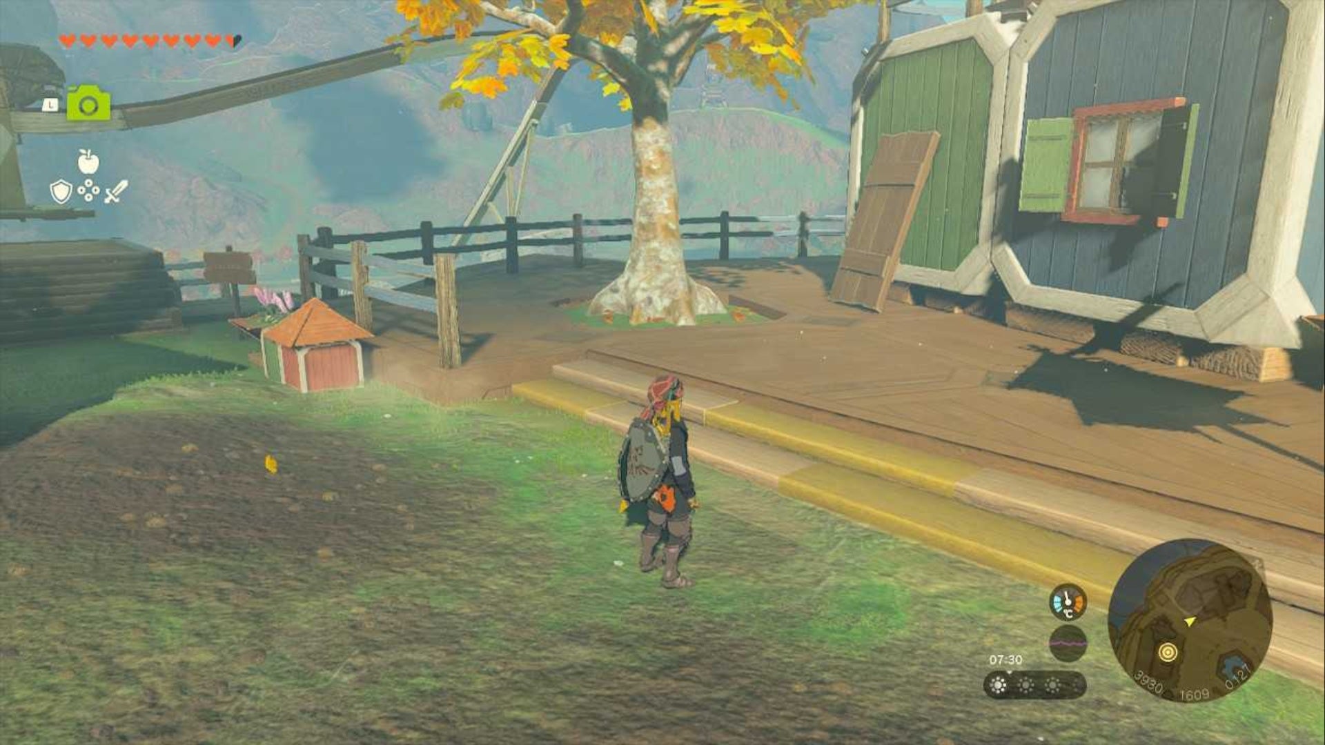 zelda totk plank of wood against tarrey town house