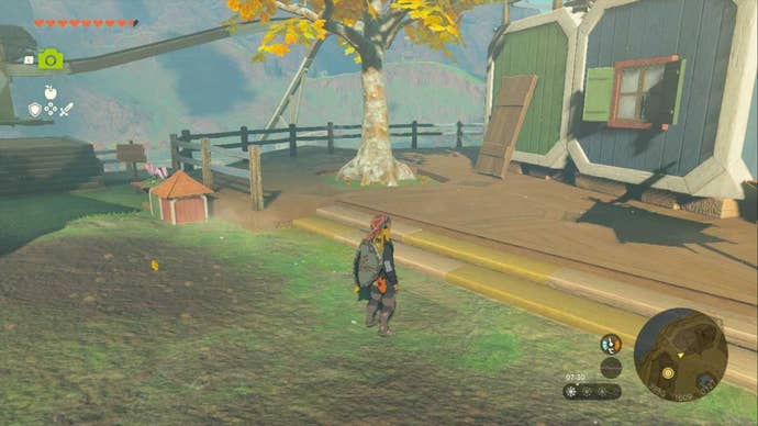 zelda totk plank of wood against tarrey town house