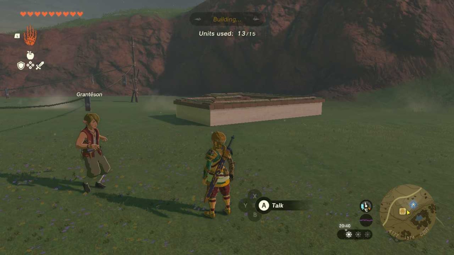 zelda totk pond outside rope markers for storage