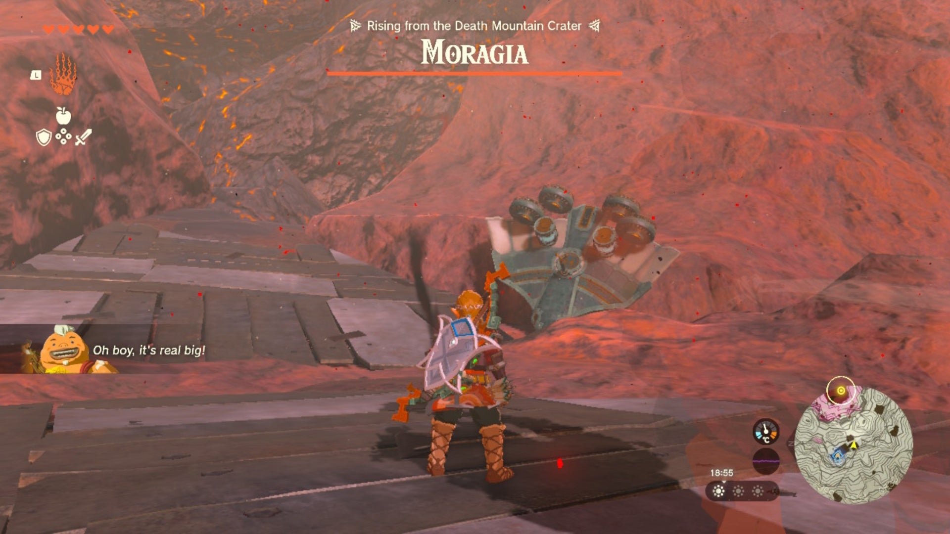 zelda totk ready built wing top of death mountain