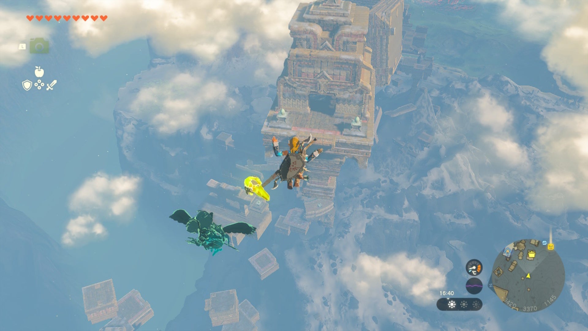 zelda totk rising island chain aerocuda guarded boat solid island