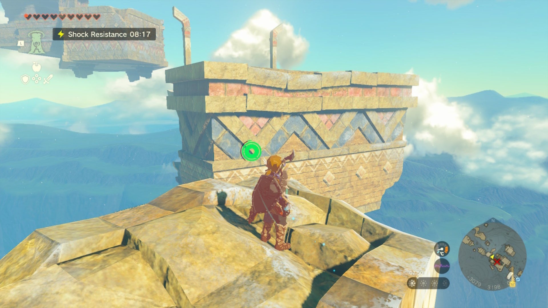 zelda totk rising island chain link on broken pillar