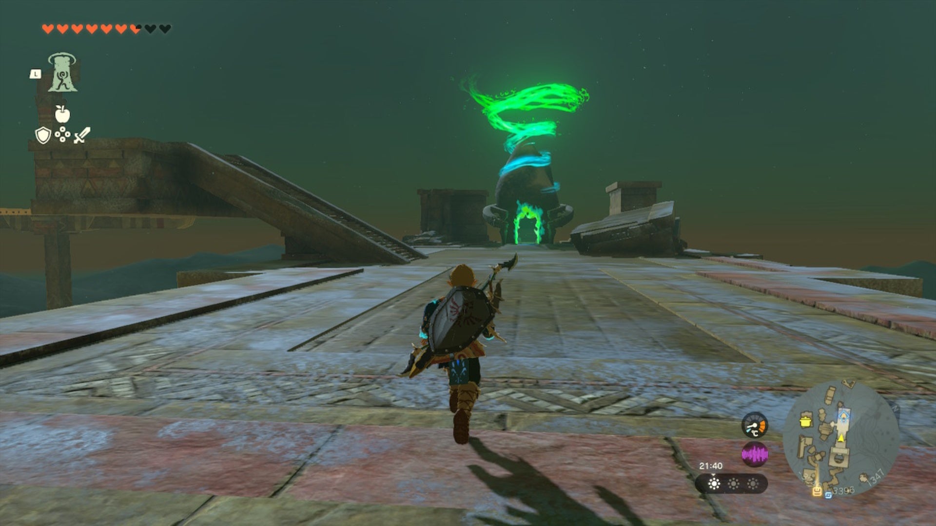 zelda totk rising island chain link running to Kahatanaum Shrine
