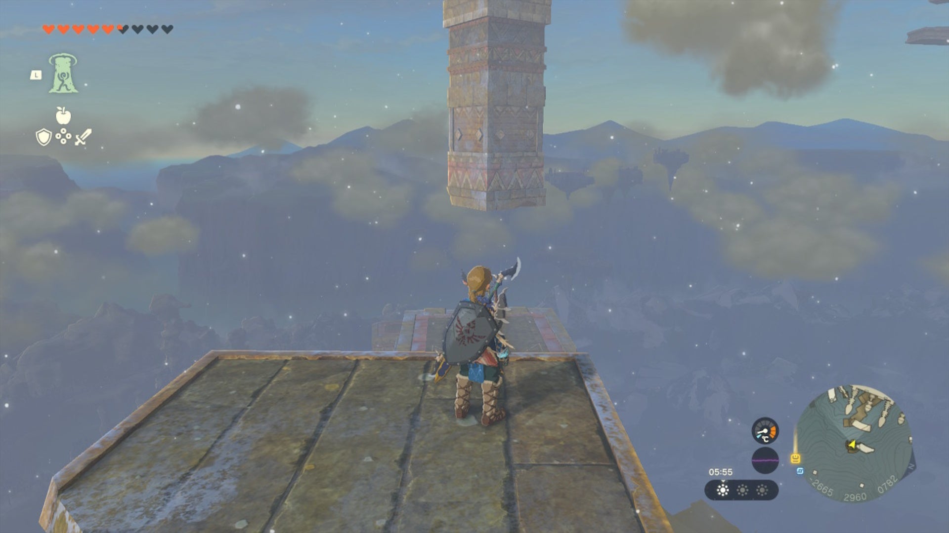 zelda totk rising island chain link standing on first pillar facing west