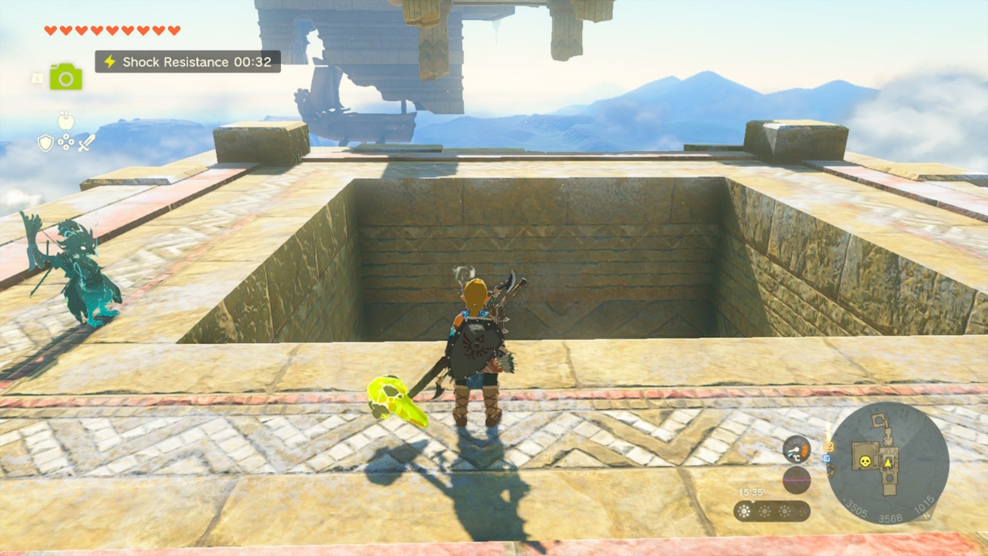 zelda totk rising island chain link staring at big square hole