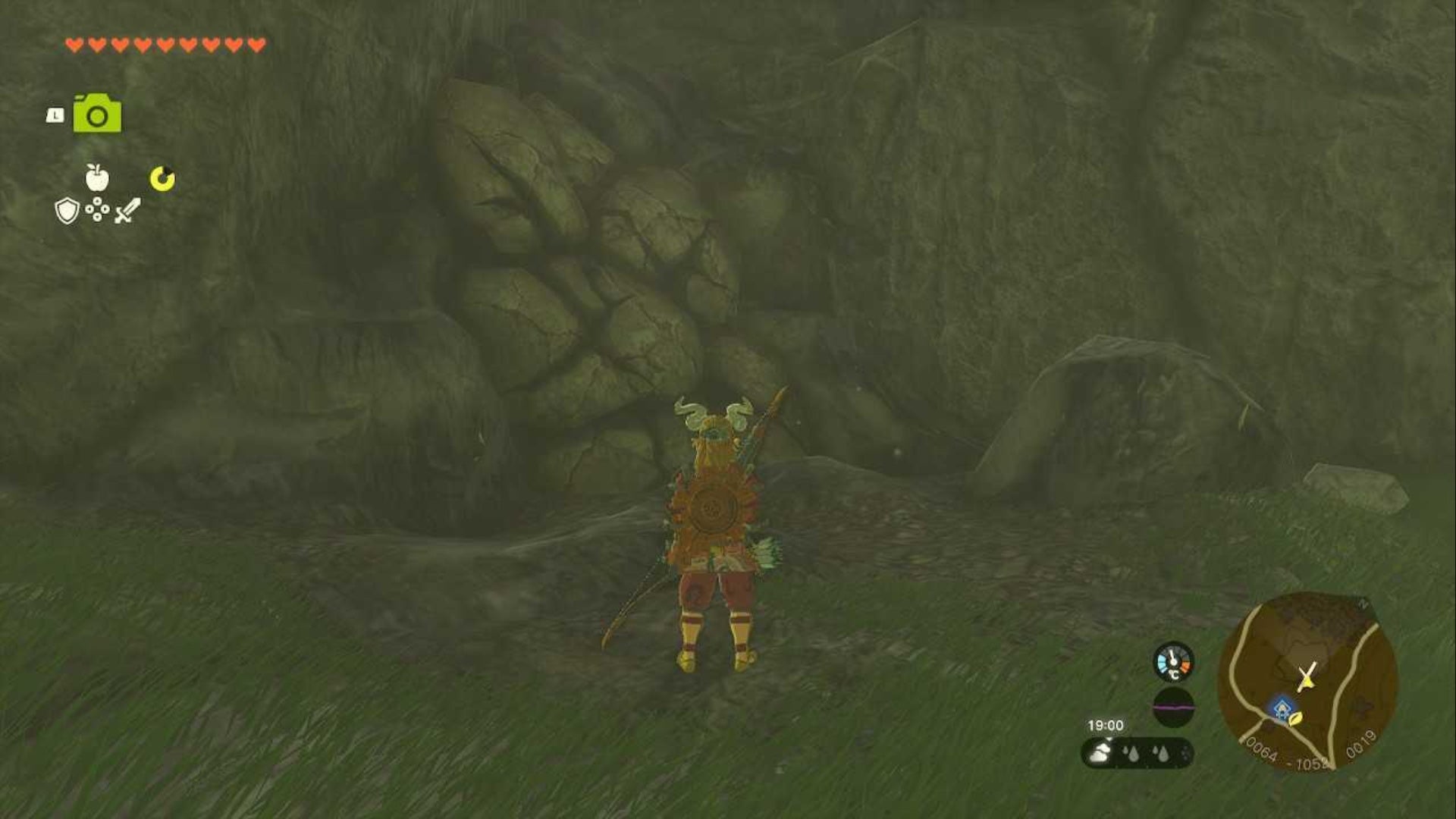 zelda totk rubber armor chest piece cave entrance location