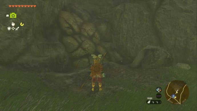 zelda totk rubber armor chest piece cave entrance location