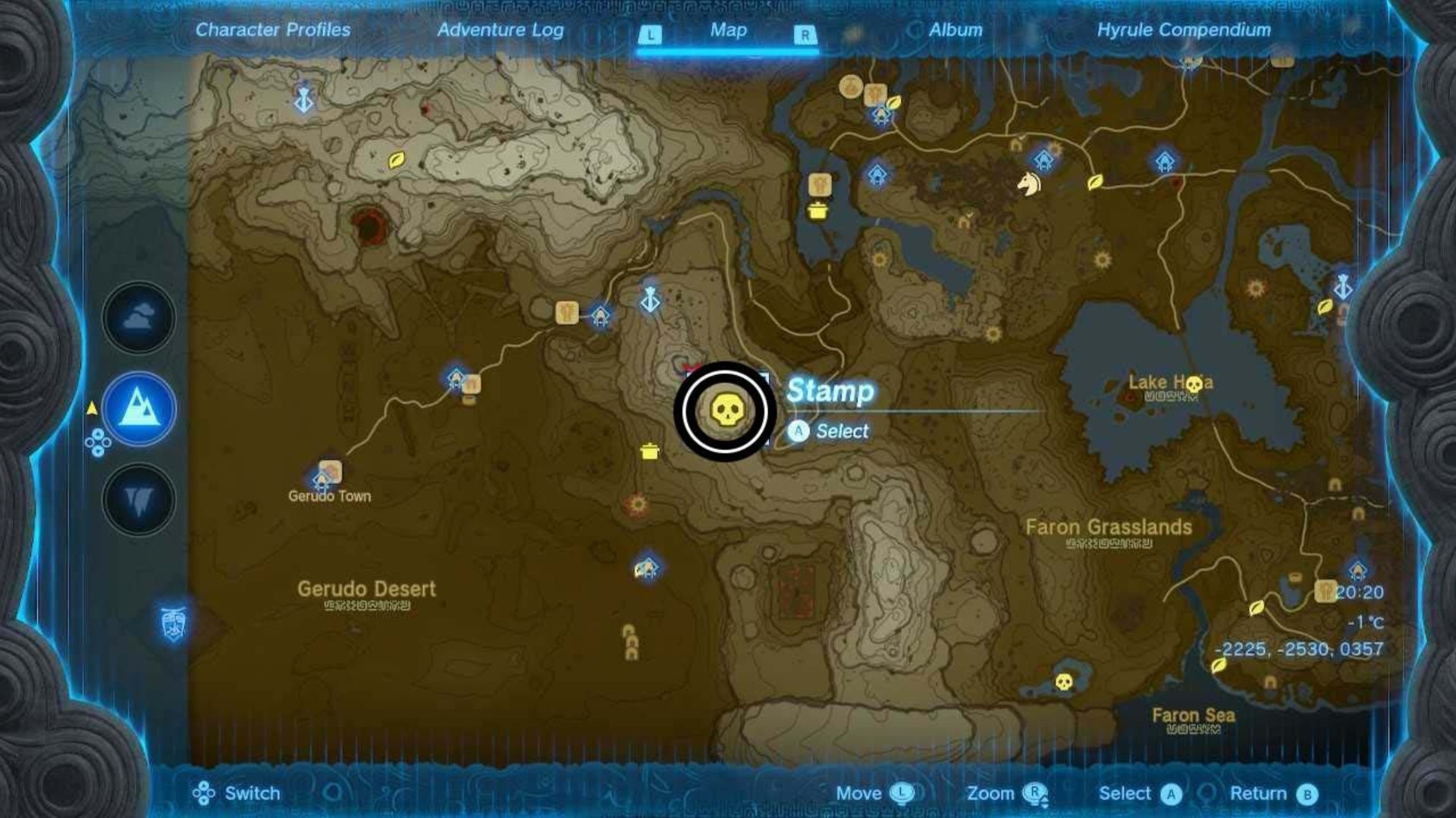 zelda totk spectacle rock flame gleeok map location