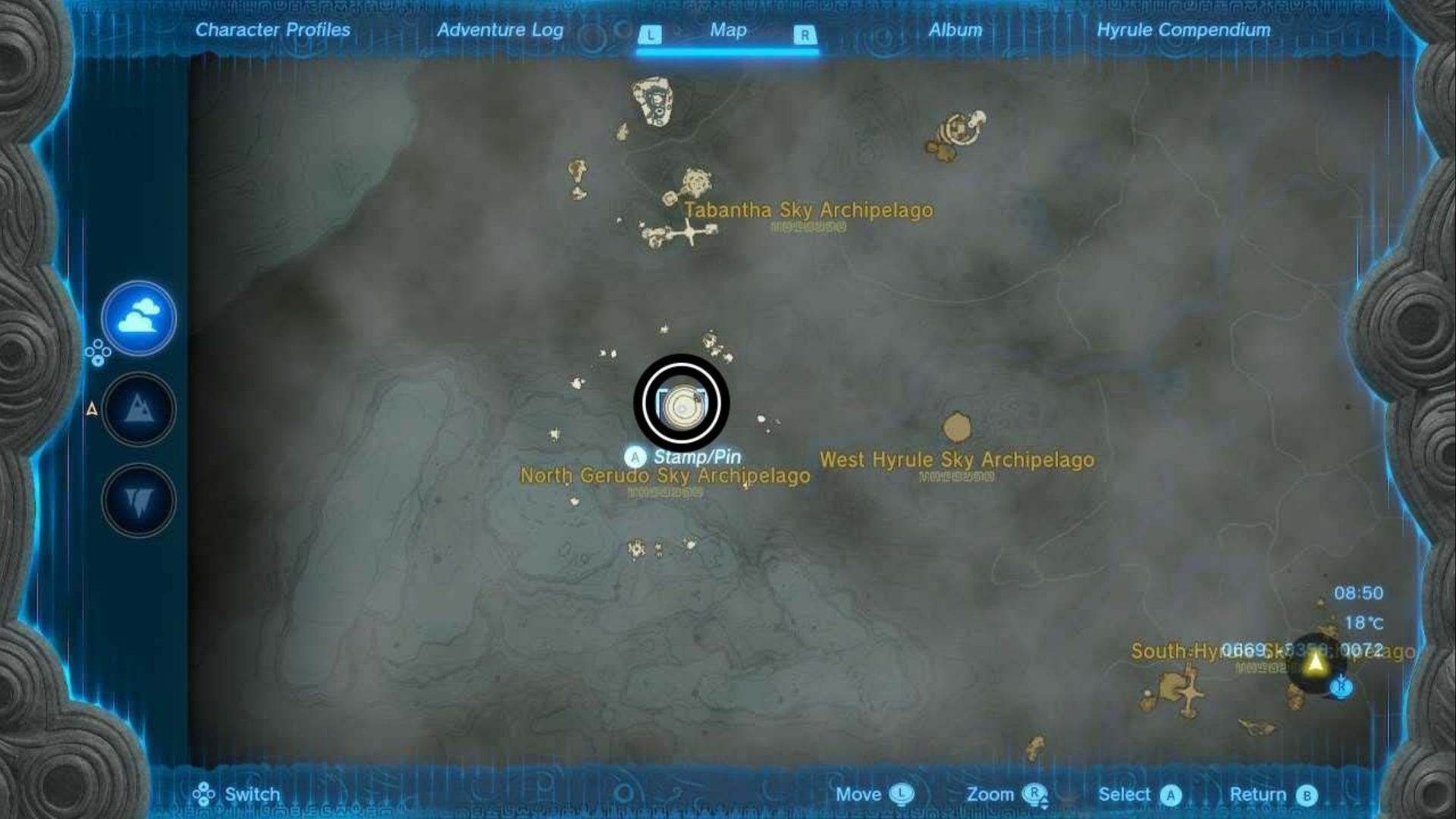 zelda totk starview island sages will map location