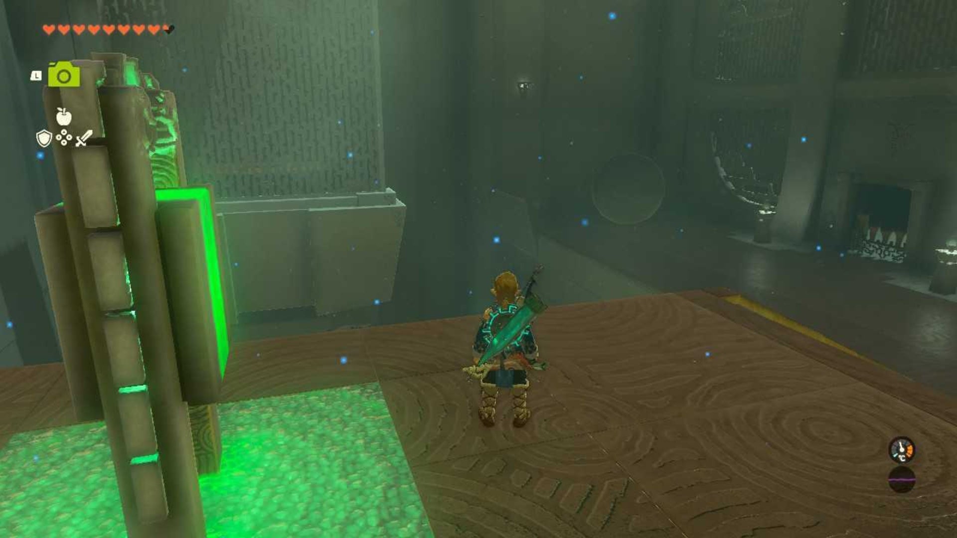 zelda totk tenbez shrine orb against wall