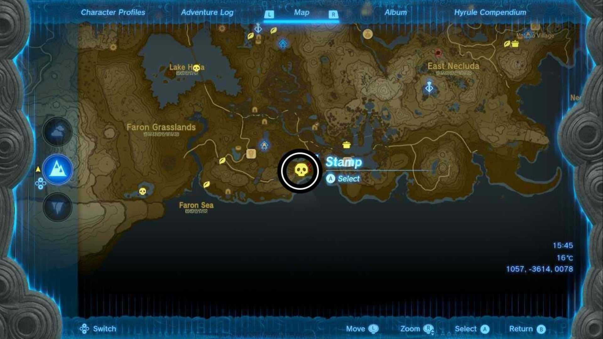 zelda totk thunder gleeok south faron map location