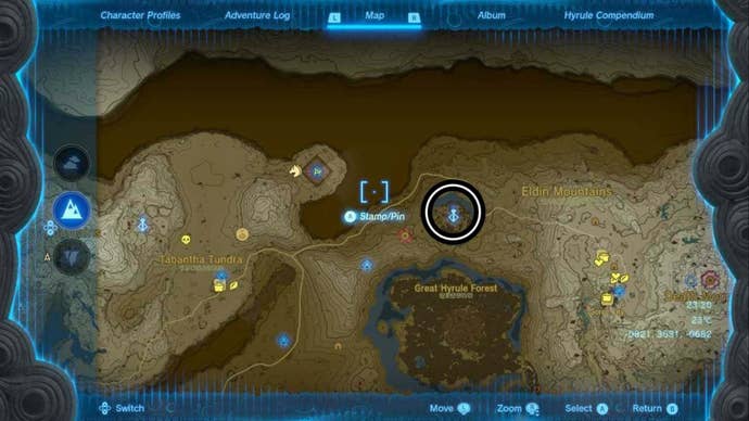 zelda totk thyphlo skyview tower map location