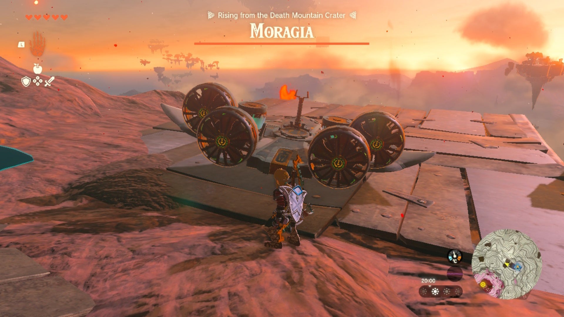 zelda totk top of death mountain wing facing away from moragia