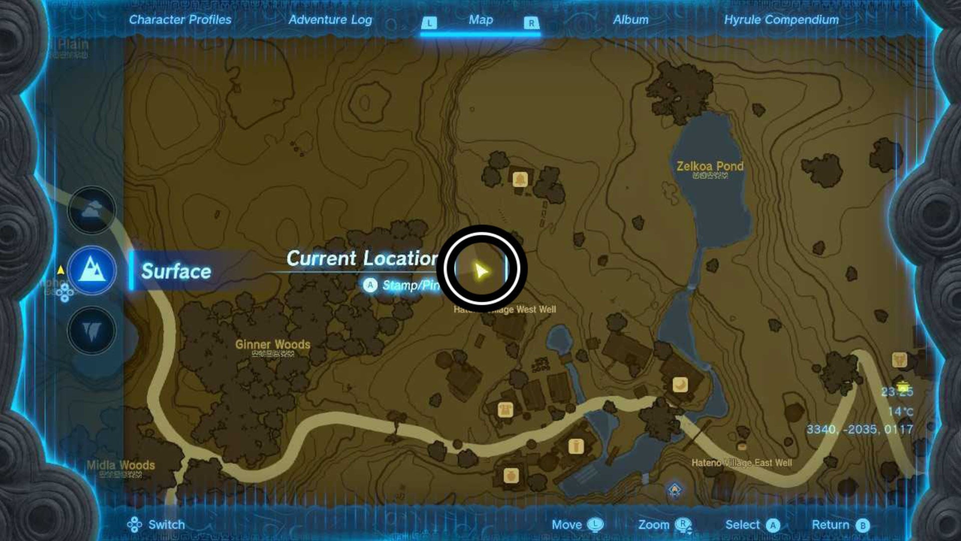 zelda totk uma field map location hateno village