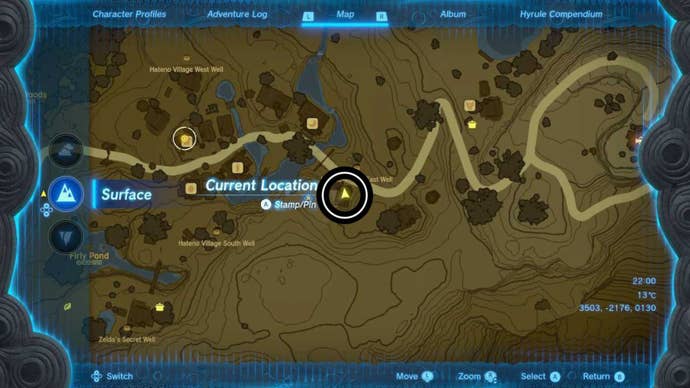 zelda totk uma house map location hateno village