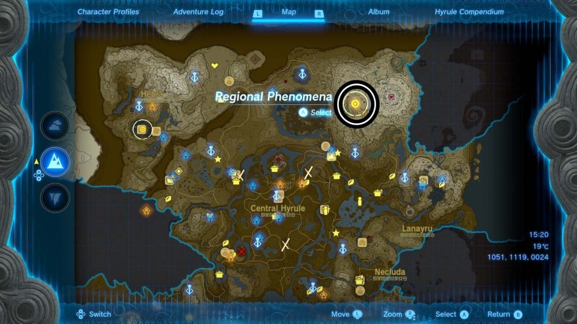 zelda totk yunobo of goron city regional phenomena map location