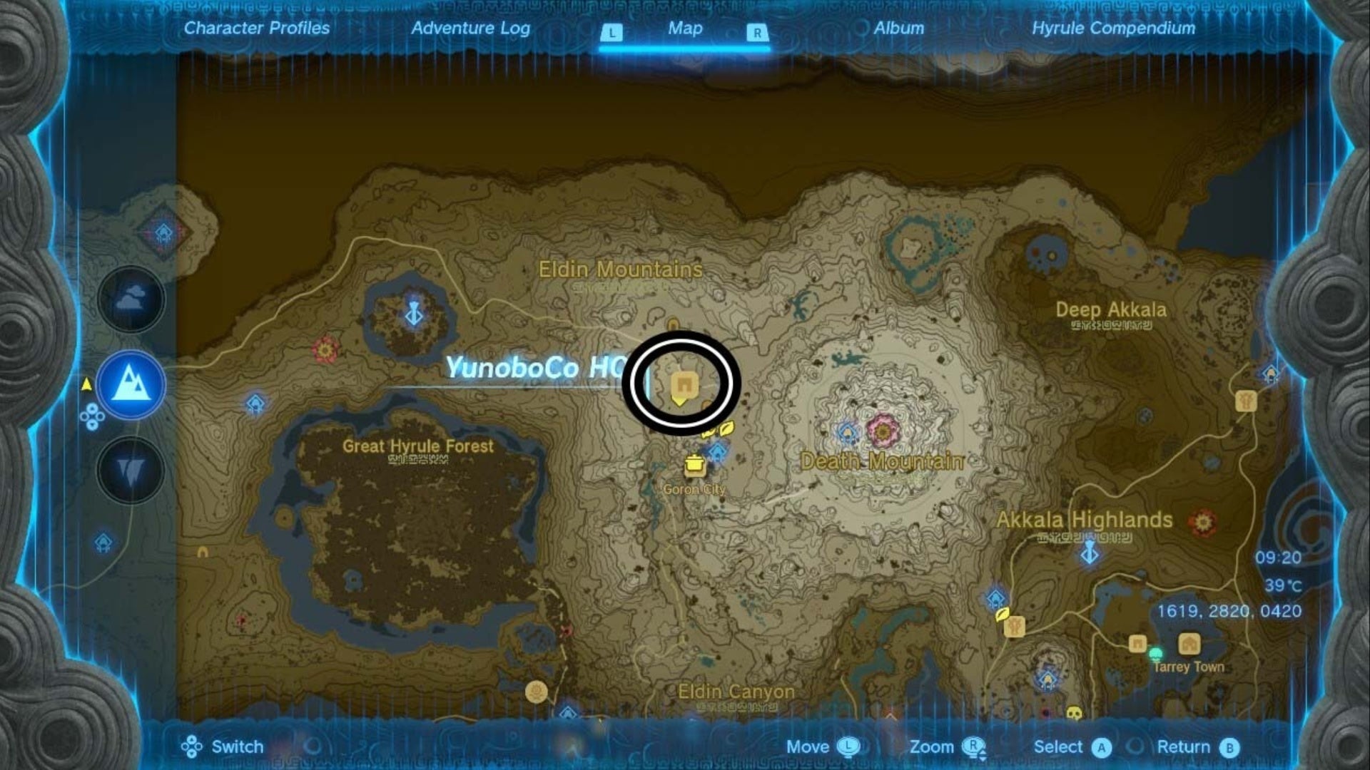 zelda totk yunoboco hq map location