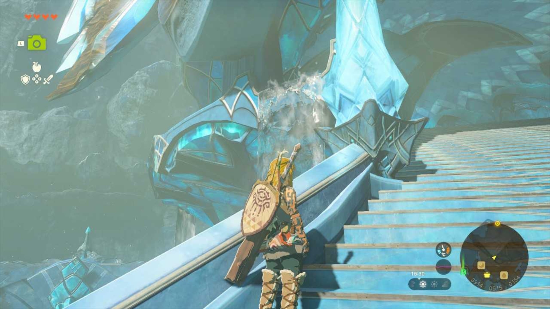 zelda totk zora throne room left waterfall