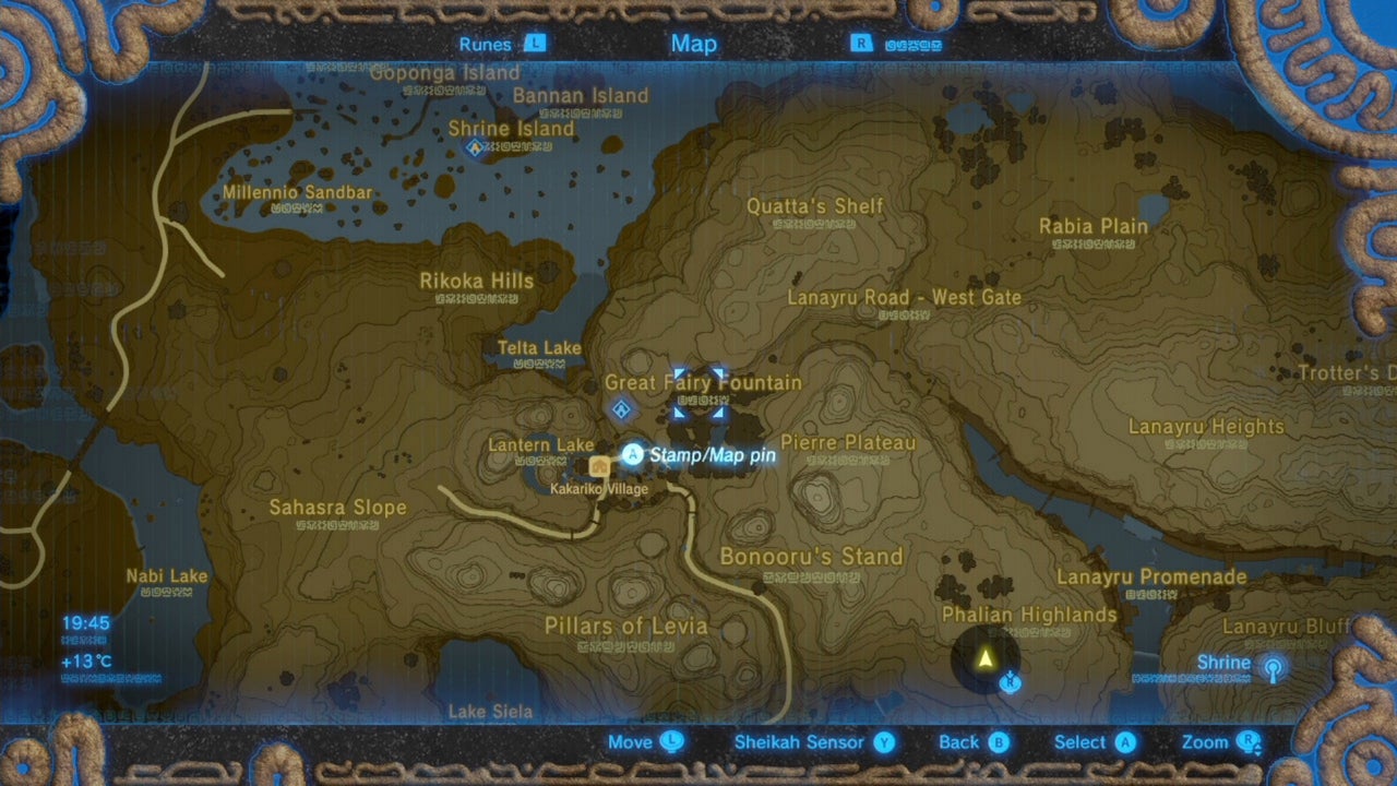 Zelda: Breath of the Wild Great Fairy Fountain locations - 3