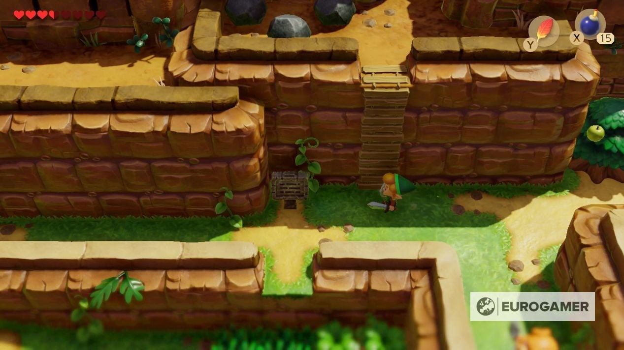 Zelda Link's Awakening Yarna Desert location, where to find Marin to