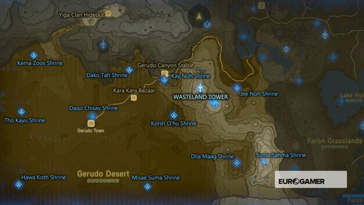 Zelda: Breath of the Wild Shrine locations, Shrine maps for all