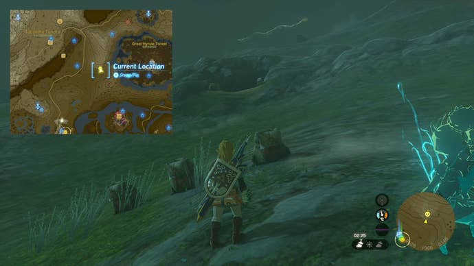 The Hillside Hideaway Yiga hideout is shown in Zelda: Tears of the Kingdom