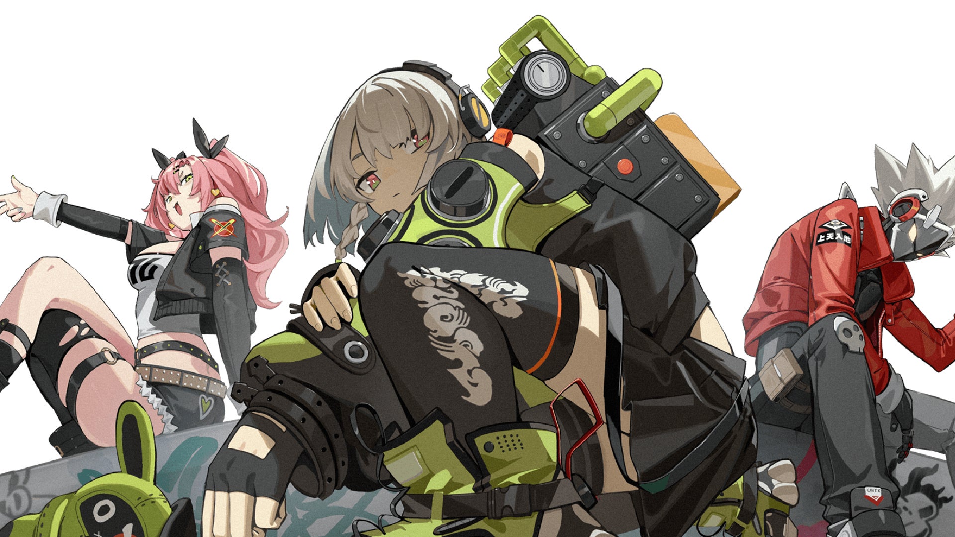 A glimpse at three of the colourful characters starring in Zenless Zone Zero. - 1